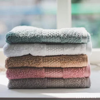 RENKLI 方巾/蓬鬆精紡紗(33x33cm)_五色雲霧白