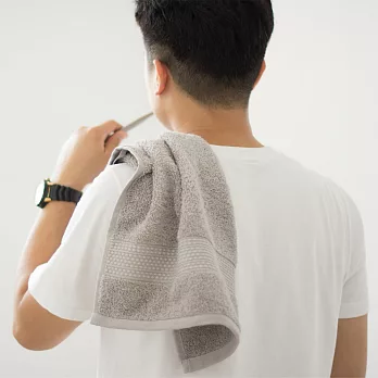 RENKLI 方巾/蓬鬆精紡紗(33x33cm)_五色安藤灰