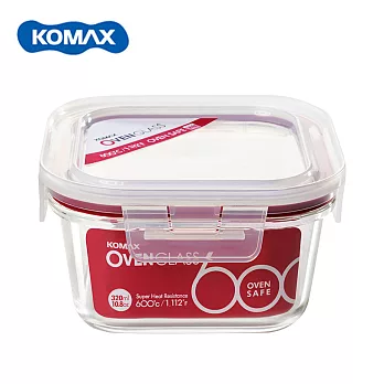 【韓國KOMAX】扣美斯玻璃方型保鮮盒-320ml