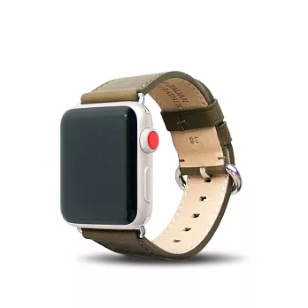 Apple Watch 皮革錶帶 38mm/40mm-橄欖綠