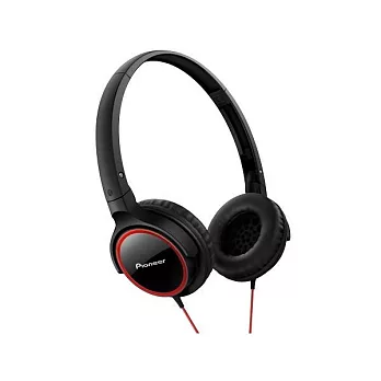 Pioneer輕巧可摺疊頭戴式耳機SE-MJ512紅色