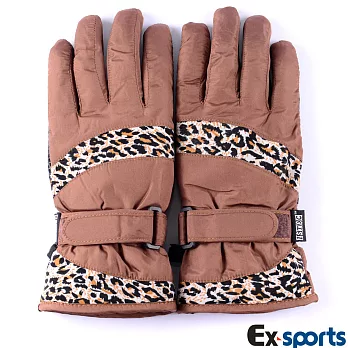 Ex-sports 防水保暖手套 超輕量多功能(女款-7360)F-咖啡