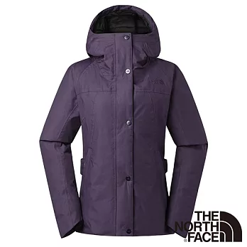 【The North Face】女 DryVent 2L防水保暖羽絨外套S紫色