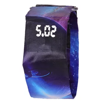Watch-123 乖張放肆-抖音潮選第一只印花LED紙手錶 (8色任選)天空之城