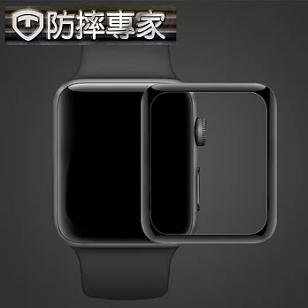 防摔專家Apple Watch 40mm 全螢幕3D曲面鋼化玻璃貼(黑邊)