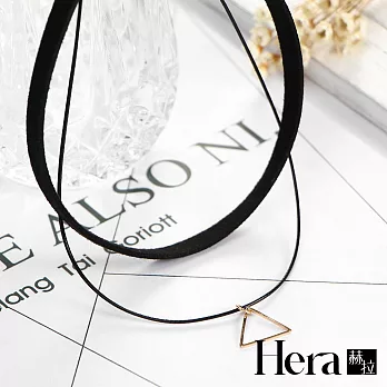 【Hera赫拉】韓國極簡風幾何雙層鎖骨鍊金色