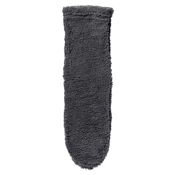 [MUJI無印良品]女聚酯纖維絨毛室內襪墨灰23~25cm