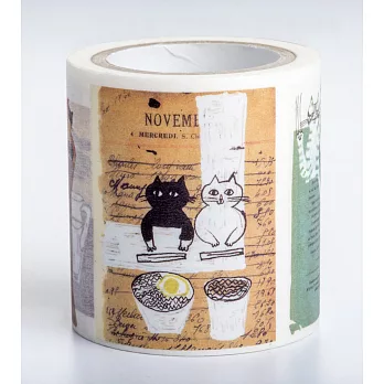 【獨家授權˙和紙膠帶】中西直子插畫「我是貓