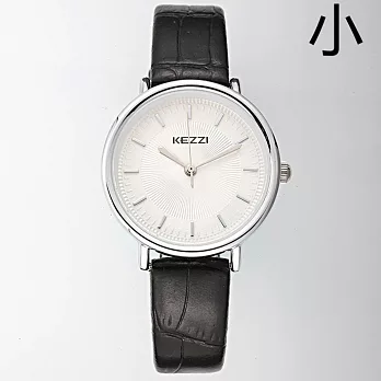 KEZZI 珂紫1450-日式簡約個性設計手錶 (2款任選)黑色x女