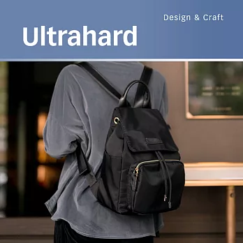 Ultrahard 防潑尼龍後背包(黑)