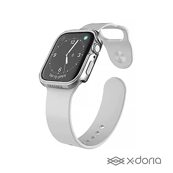 x-doria Apple Watch 44mm 保護殼 DEFENSE EDGE 刀鋒系列太空銀