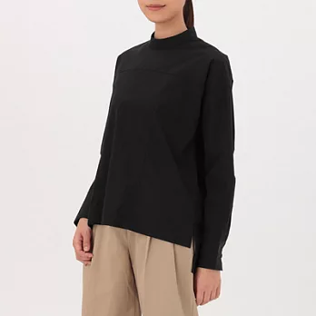 [MUJI無印良品]女棉平織套衫黑色M~L