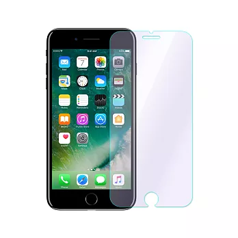 【SHOWHAN】Apple iPhone6+/7+/8+(5.5吋)抗藍光9H硬度高清超薄鋼化玻璃保護貼(前貼)(半版)