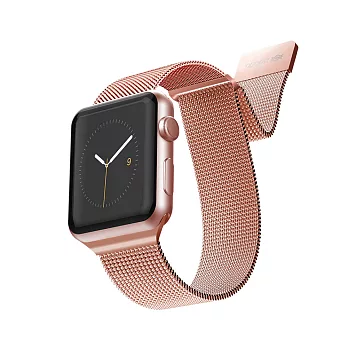 x-doria Apple Watch 42/44mm 米蘭尼斯不鏽鋼錶帶 - 玫瑰金玫瑰金