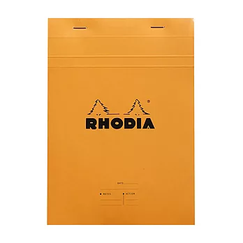 【Rhodia】N°16_A5上掀式筆記本_可撕式會議記錄用內頁80張_ 橘色