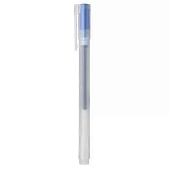 [MUJI無印良品]自由換芯附蓋膠墨筆/藍0.38mm