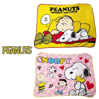 史努比｜滿版毛毯Snoopy PEANUTS-黃色