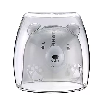 [星巴克]黑熊造型雙層玻璃杯
