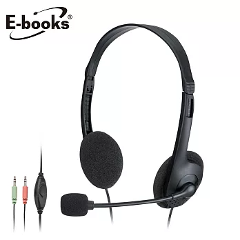 E-books SS19 靈巧頭戴式耳機麥克風黑