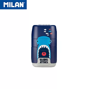 MILAN COMPACT橡皮擦+削筆器_鯊客嘟嘟_ 天空藍