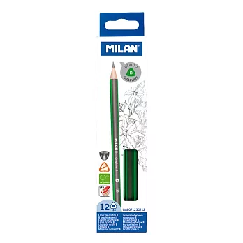 MILAN 經典三角鉛筆_ B_12入裝