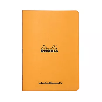 【Rhodia｜classic】staplebound notebook騎馬釘筆記本_A7_5x5點格_80g_24張_橘皮