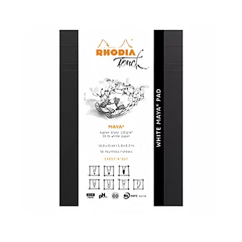 【Rhodia｜Touch】瑪雅上掀式繪本_A5_CND_120g_50張_白皮