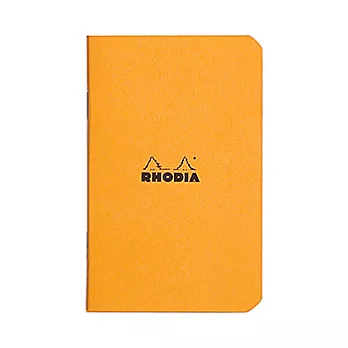 【Rhodia｜classic】staplebound notebook騎馬釘筆記本_A7_5x5方格_80g_24張_橘皮