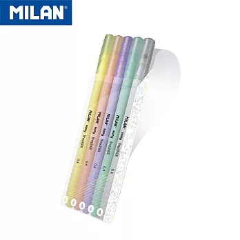 MILAN SWAY 粉嫩馬卡龍細字筆_0.4mm_5入組