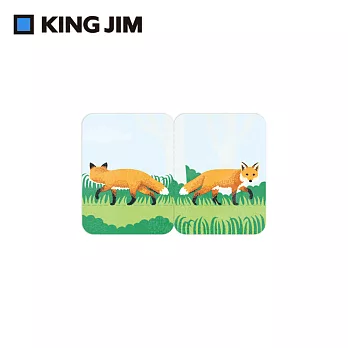 【KING JIM】可站立便利貼 動物款 L 狐狸 (3580-004)