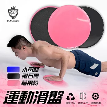 【MACMUS】運動滑盤｜居家健身、核心訓練、肌肉訓練｜黑、粉、藍三色可選｜一組兩片 水母藍