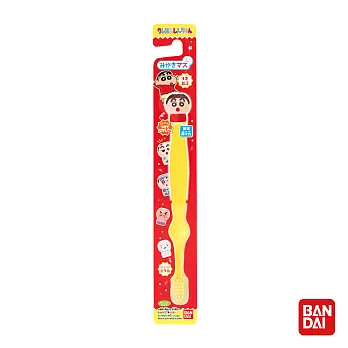 日本Bandai-蠟筆小新牙刷1入(附公仔握柄套)(3Y+/公仔共5種，採隨機出貨)