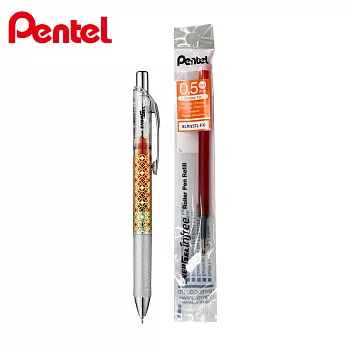 (1筆1芯)PENTEL ENERGEL infree 和柄系列 七寶橘