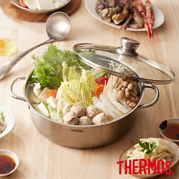 不銹鋼含蓋火鍋 28cm