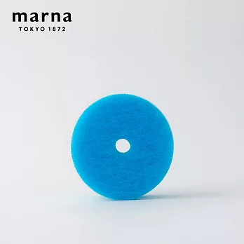 【日本Marna】日本製廚房海綿菜瓜布-藍-3入組(原廠總代理)