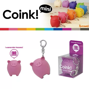 Dreams Coink Mini Bank 小豬造型鑰匙圈零錢包 粉紫