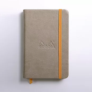 【Rhodia｜Rhodiarama】Hardcover 精裝硬皮束帶筆記本_A6_象牙色_空白_90g_96張_ 豆沙色