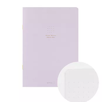 MIDORI 點點彩色筆記本A5- 紫