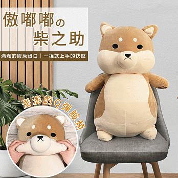 【Beroso 倍麗森】傲嘟嘟の柴之助70cm(陪伴抱枕 沙發抱枕 兒童抱枕)