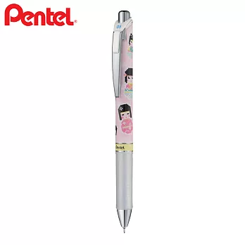 (2入1包)PENTEL ENERGEL Kawaii 像素極速鋼珠筆 日本娃娃