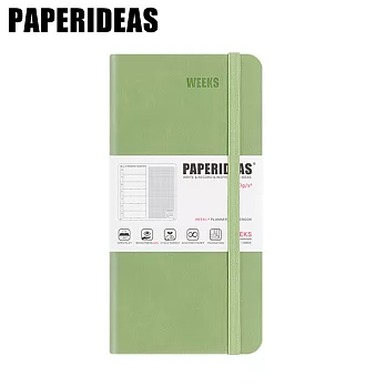 PAPERIDEAS 自填周計劃48K硬面绑帶款 牛油果綠