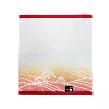 【日本丸真】北齋典藏今治洗臉巾 (海浪紅)