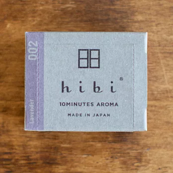 日本【HIBI香氛火柴】經典系列(30根/盒，含專用燃燒墊) 薰衣草