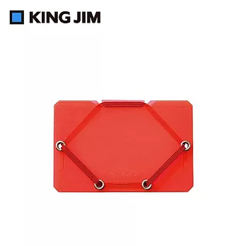【KING JIM】CHEERS! 霓虹色卡片收納夾  紅色 (CH2512T-RD)