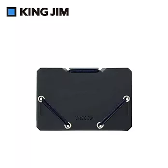 【KING JIM】CHEERS! 霓虹色卡片收納夾  黑色 (CH2512T-GR)