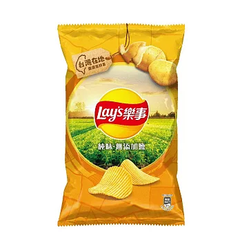 【Lay’s 樂事】波樂純味口味洋芋片80g/包