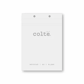 colte 上掀式筆記本 A5 100P （148x210mm）點點 白