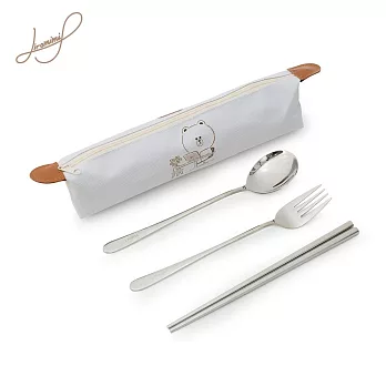 【Hiromimi】LINE FRIENDS 宅家餐具四件組 熊大