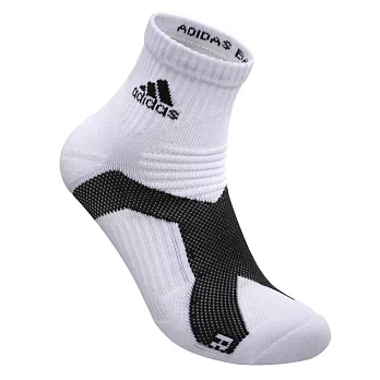 「品質卓越 台灣製造」adidas P5.1極致高機能短筒運動襪_6入組 L 白色底/黑logo