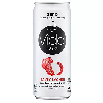 【Vida】氣泡飲 鹹荔枝味(325ml)